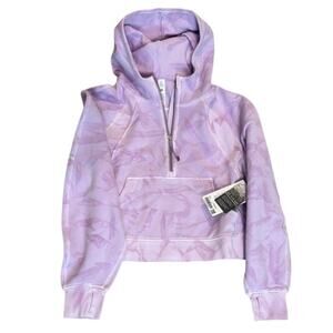 NWT $148 Lululemon Scuba Oversized Half-Zip Hoodie Mineral Dye Violet RARE